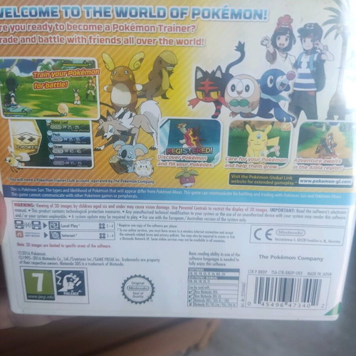 Pokémon Sun Nintendo 3DS game like new with insert