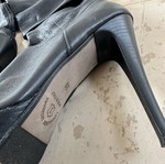 Black Leather Boots size 39, genuine leather, like new