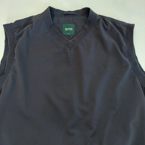 Boss Hugo Boss Golf vest black XL like new windbreaker with mesh