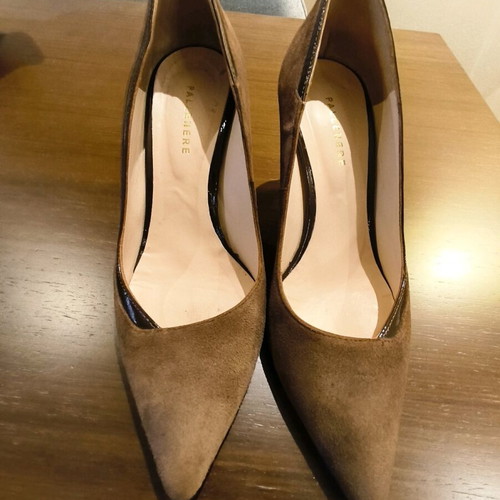 Petridis heels used, brown, size 39, genuine leather