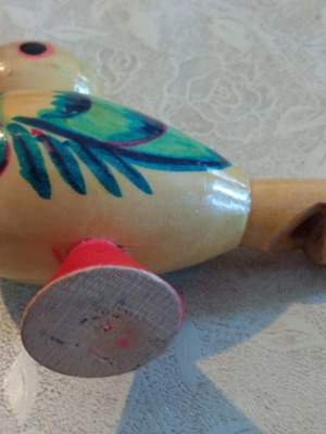 Σφυριχτρα ξυλινη πουλακι πληρως λειτουργικη σε πολυ καλη κατασταση !!!