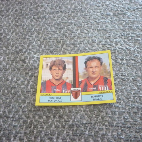 Panini Greek Football 1995 Sticker Gkotzias/Marisits Panachaiki Patra #439 new