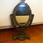  Μπρούτζινος καθρέπτης σκαλιστός vintage