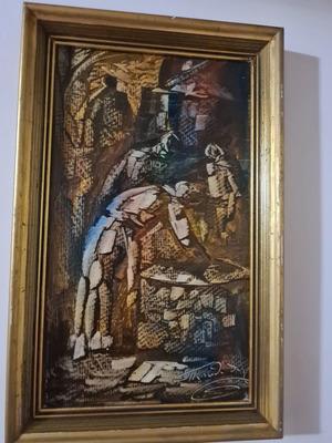 Πίνακας Παπαθεοδώρου μεταχειρισμένος 40×26