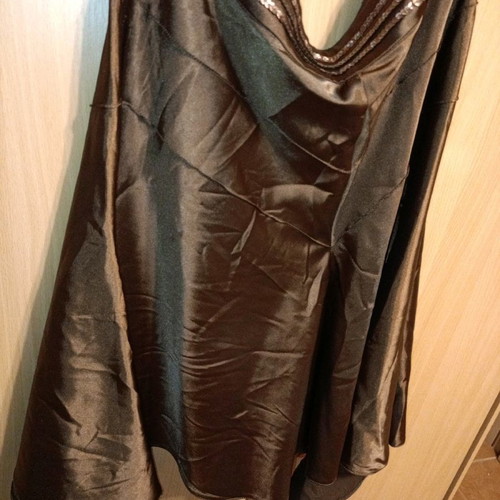 Gianni Rodini satin set brown skirt and blouse new