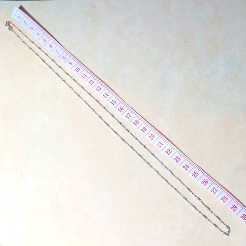 Silver necklace 925°, new, barrel design 60cm