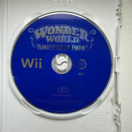 Wii Wonder World Amusement Park game used for Nintendo Wii with manual