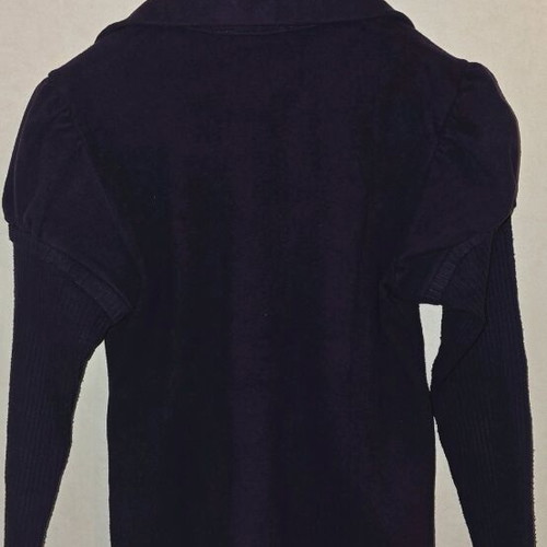 Vergi blouse purple suede like new, size S