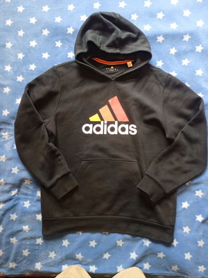 Φούτερ Adidas μαύρο, σαν καινούργιο, μέγεθος L