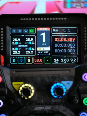 Sim Racing Dashboard καινούργιο με IPS οθόνη 7 ιντσών και 32 RGB LED