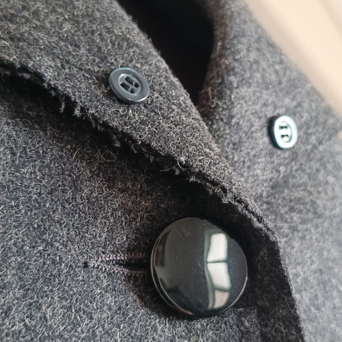 Toi & Moi wool short coat new in dark gray