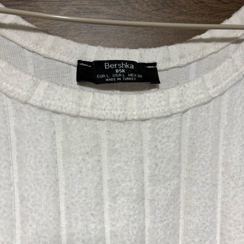 Bershka women's blouse used, large, white