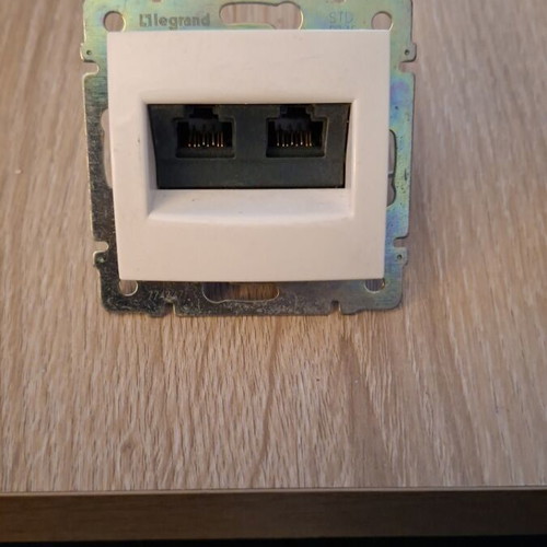 Double RJ45 network socket new