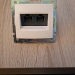 Double RJ45 network socket new