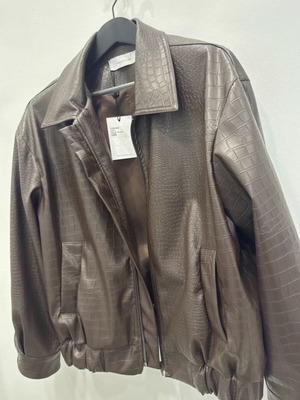Twenty-29 bomber new croc leather brown