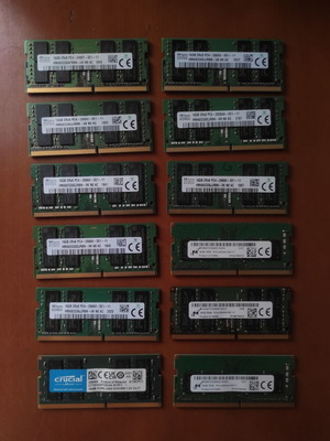 16GB DDR4 RAM σαν καινούργιο, ανά τεμάχιο
