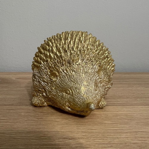 Decorative hedgehog gold color new