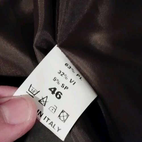 Miss Comode Italia brown coat, size 46, new with tags