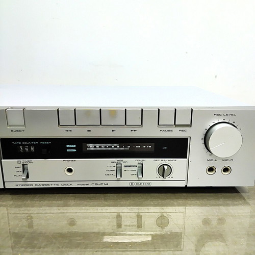 Akai CS-F14 vintage cassette deck used, Dolby B/C, metal tape