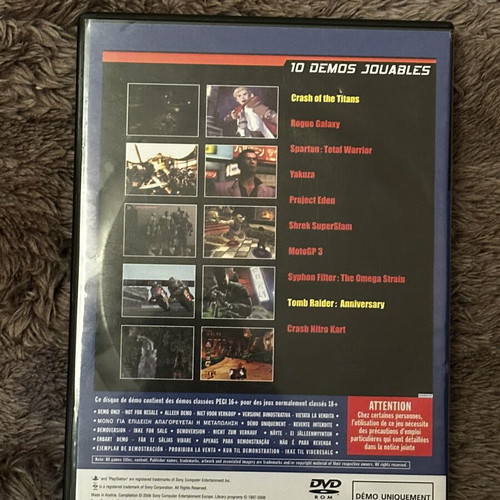 PlayStation 2 Official Magazine Demo DVD used, SCED-54415, 10 games