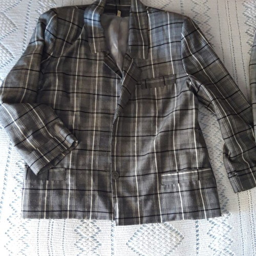 Summer Tailored Set with Shirt A-Style like new, black and white