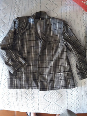 Summer Tailored Set with Shirt A-Style like new, black and white