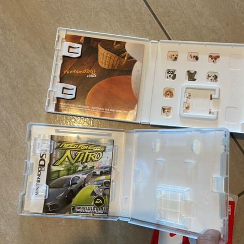 Nintendo DS cases for Nintendogs and Need for Speed