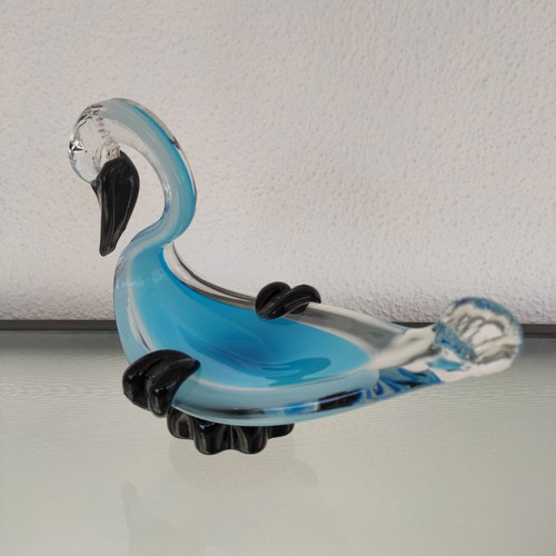 Set of 2 decorative Murano glass ashtrays new