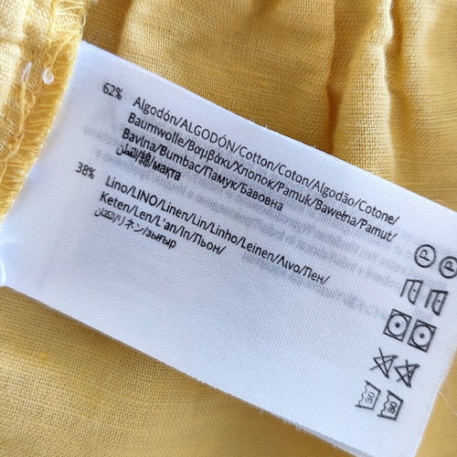 Mayoral summer dress for girl 6 years old like new, yellow, cotton and linen