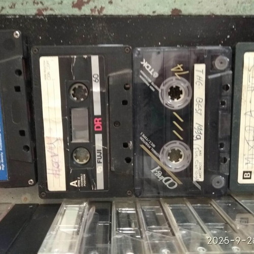 Audio cassette tapes used, pack with foreign music, rewritable