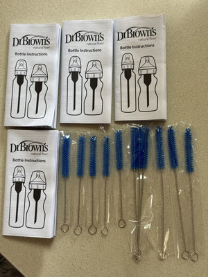 Dr. Brown's Natural Flow Bottle Cleaning Brushes new, pack of 11 with instructions