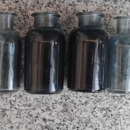 Vintage glass bottle set of 6 IKEA ÅTGÅNG 1999