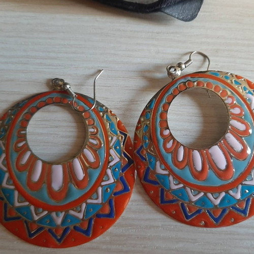 Boho earrings used