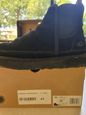 Ugg Chelsea boots used, black, men's size 41