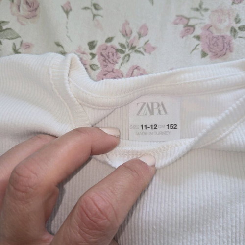 Zara white blouse for girls 11-12 years like new