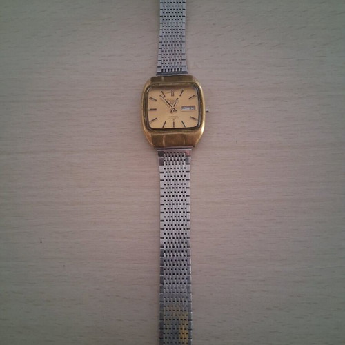 Vintage Seiko Automatic 21 Jewels men's watch used, gold tone