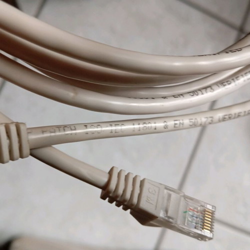 Ethernet network cable 3m like new, gray