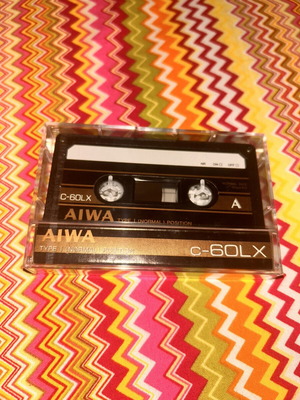 Aiwa C-60LX vintage cassette tape sealed, made in Japan