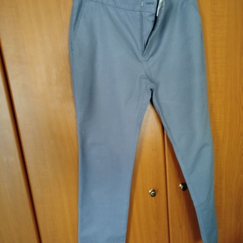 Zara women's straight-leg pants grey like new size 36-38