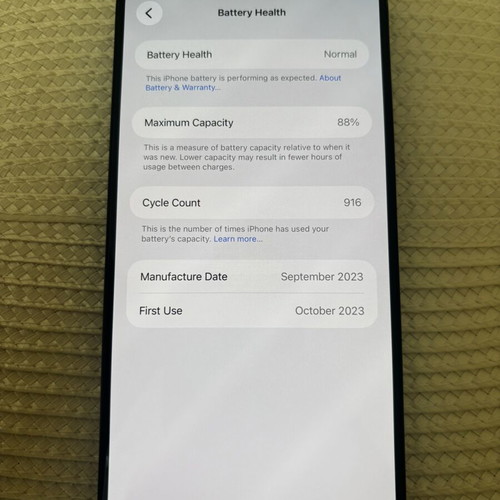 15 Pro Max smartphone like new