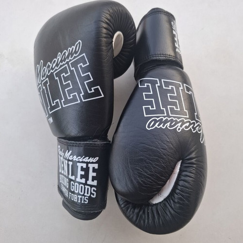 Benlee Rocky Marciano Leather Sparring Set 14oz Gloves & L/XL Shin Guards like new