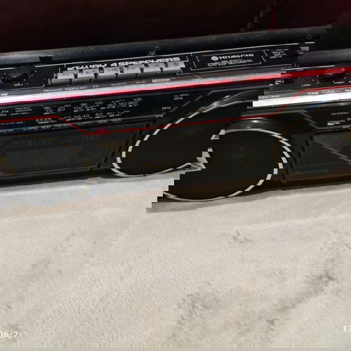 Винтидж радиокасетофон Hitachi TRK-6300W - функционален!
