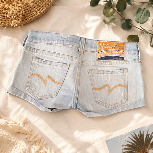 Staff Jeans & Co. women's denim shorts size 27 like new, light blue