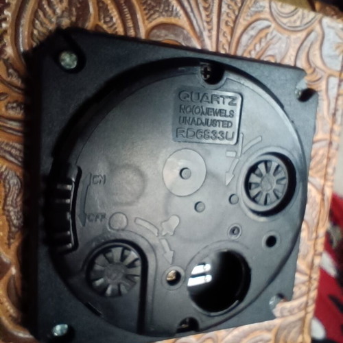 Travel clock new with alarm and leatherette case