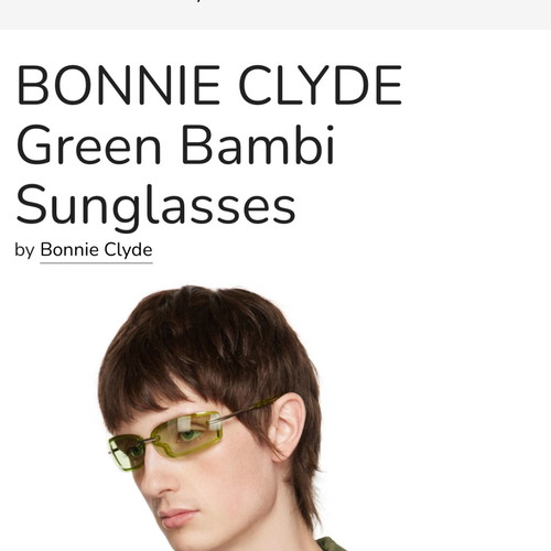 Bambi model BonnieClyde Eyewear glasses accessory like new, blue turquoise