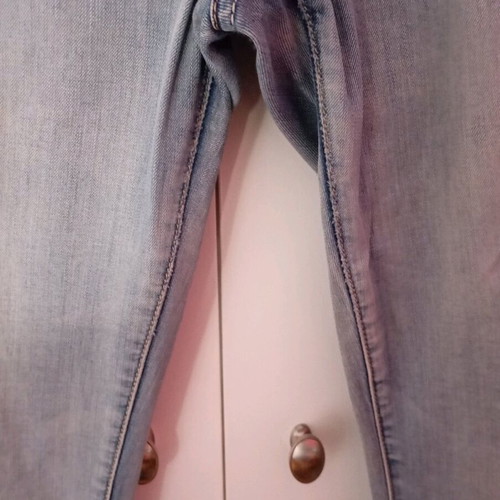 Jean pants straight fit like new, XXL, gray and blue