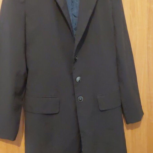 Long jacket like new with blue stripes size M