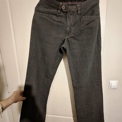 Cosi Jeans men's checkered jeans like new, gray brown