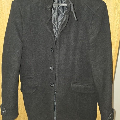 Tresor men's black coat size M like new