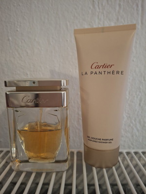 La Panthere Cartier perfume 50ml with body cream like new